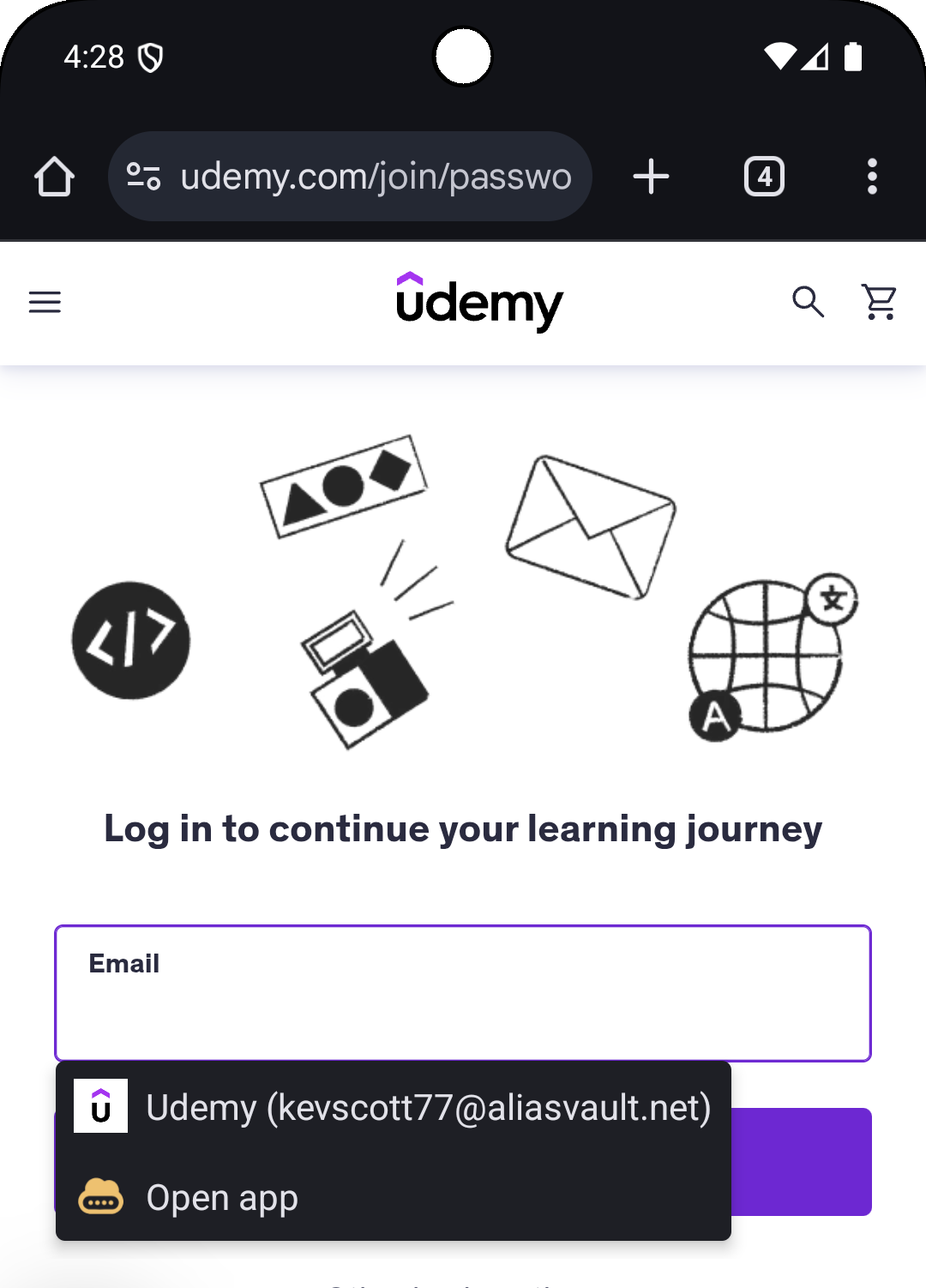 Android Autofill Popup Example